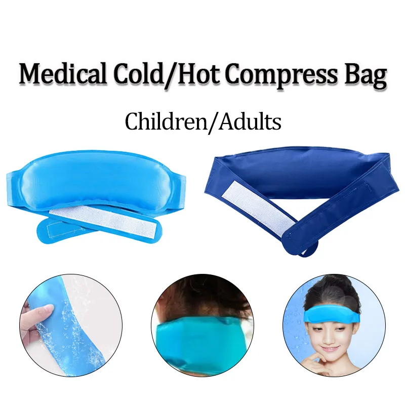 Children/Adults Medical Cold/Hot Compress Bag Reusable Physical Cooling Headband Cold Hot Therapy Ice Bag Headband