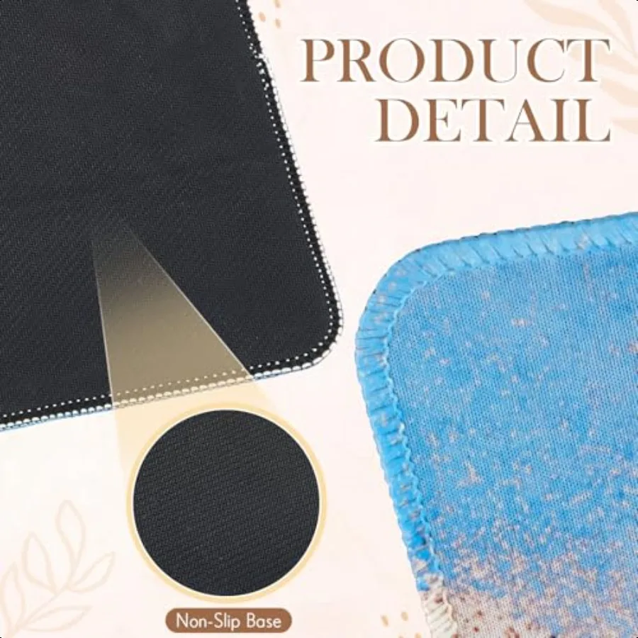 L Shaped Mouse Pad Corner Desk Pad 33'' Large Rubber Printing Mouse Pad Long Extended NonSlip Rubber Desk Mat Computer Protecti