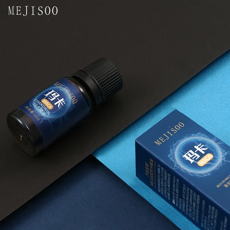 MEJISOO Natural Herbal Maca Essential Oil 10ml Plant Extract Gentle Hydrating Massage Oil Daily External Body Care For Males