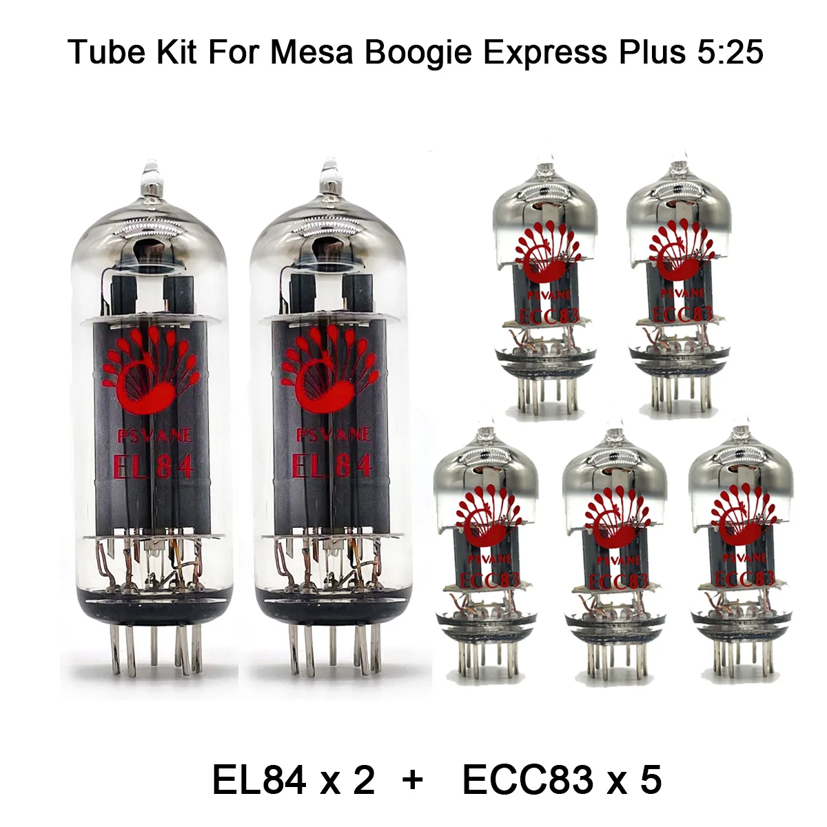 

Valve Tube Kit For Mesa Boogie Express Plus 5:25 Guitar Tube Amplifier Cabinet PSVANE 2PCS EL84 5PCS ECC83 Power Vacuum Tube