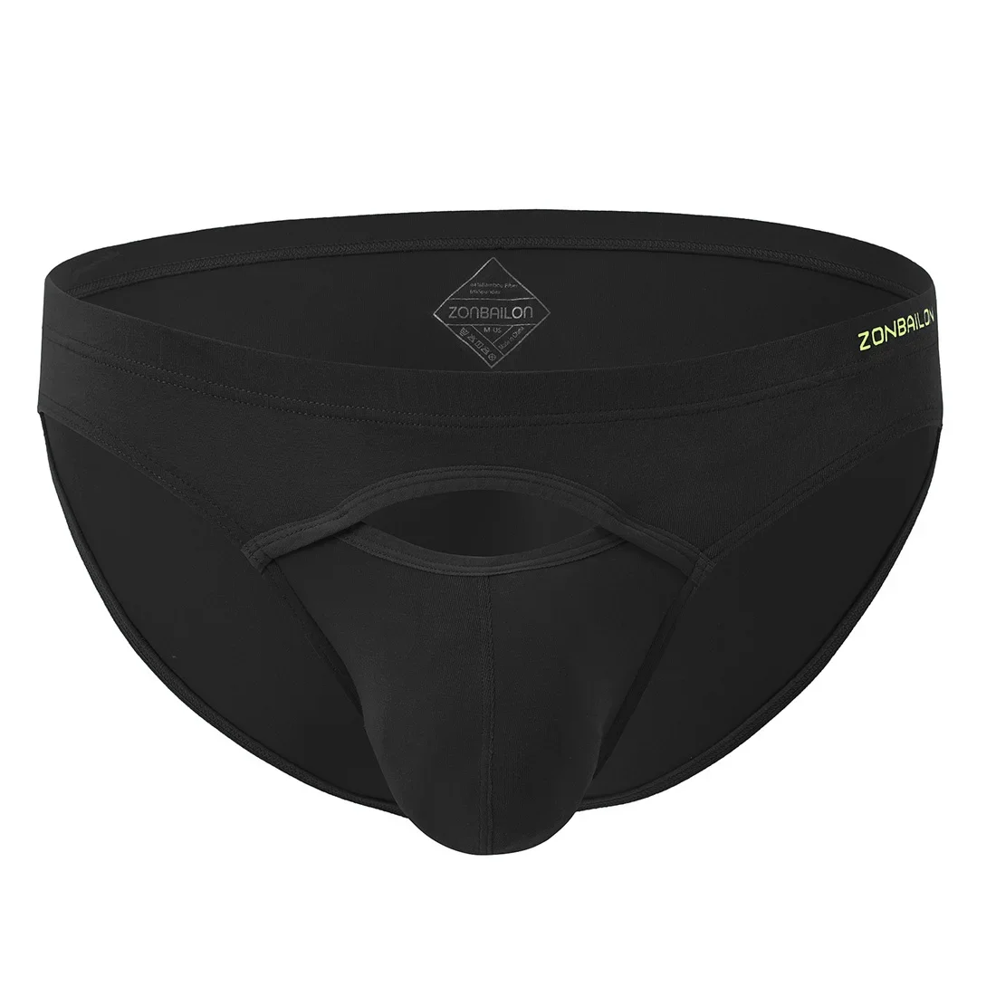 Jinshi Mens Briefs Open Flying Underwear Bamboo Sexy Mens Briefs Breathable Comfortable Mens Panties