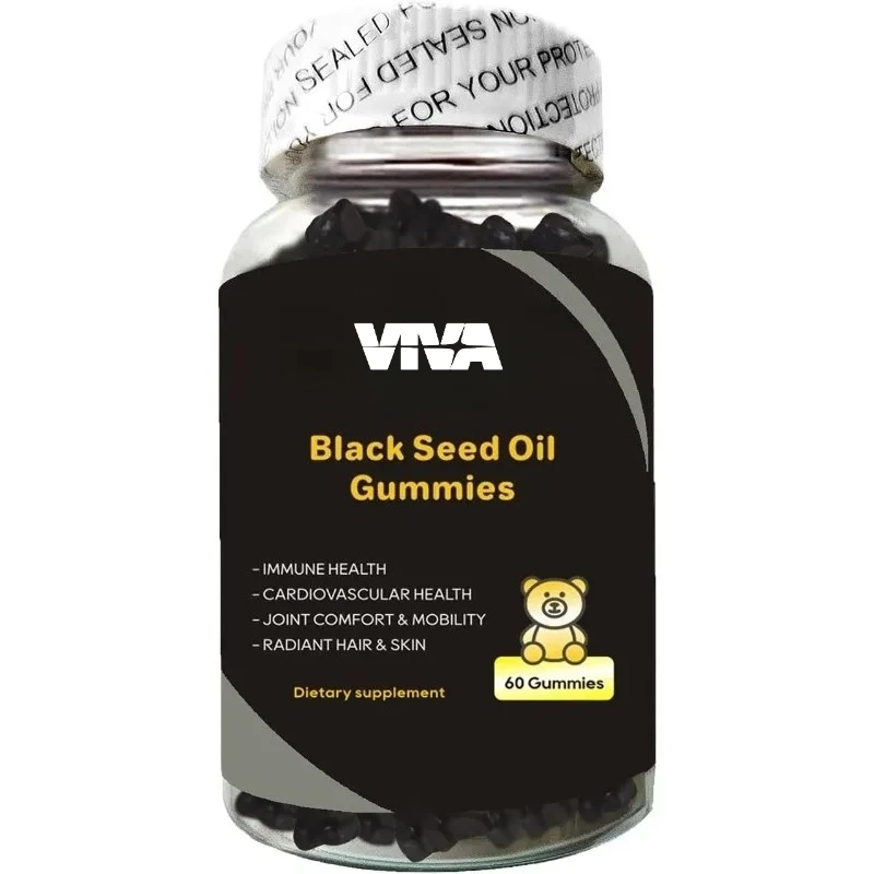 

Black Seed Oil Soft Candy 1000MG Immune System Joint Comfort and Flexibility Support Supplement 60 gummies