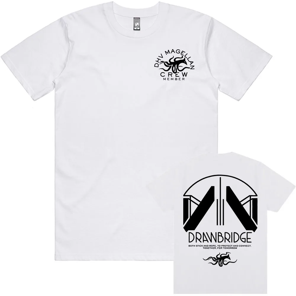 Camiseta DHV MAGELLAN Crew Member Tee Game DEATH STRANDING 2 on The Beach, camisetas con diseño de moda, camisetas con estampado gráfico, ropa Unisex