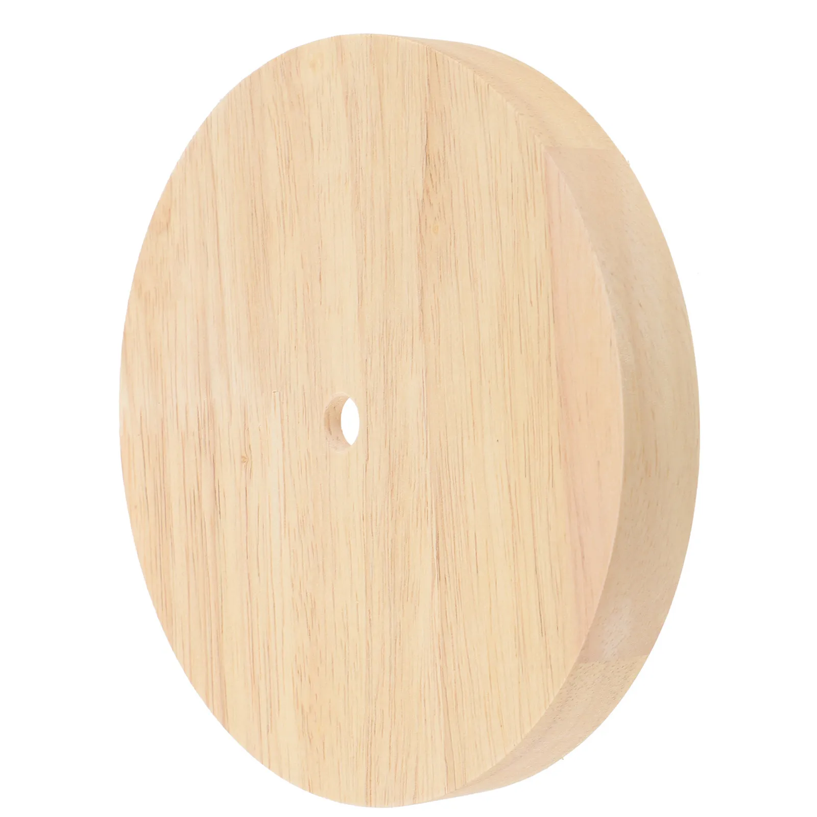 Round Wooden Table Lamp Base LED Light Display Stand Wood Lamp Base Stable Table Decor E27 E14 Light Display Stand