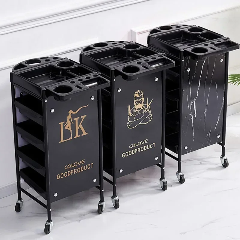 @ Japanese Style Storable Trolley Simplicity Barber Shop Modern Trolley Multifunctional Designer Furniture Pousser Un Chariot
