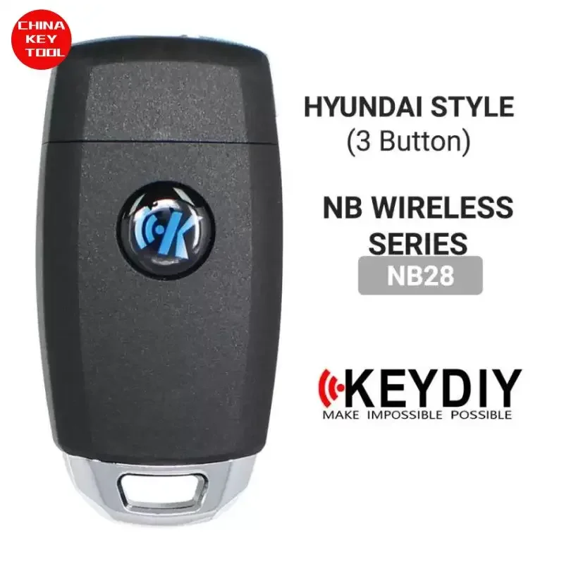 1PCS KEYDIY Universal Flip Wireless Remote Key Hyundai Style 3 Buttons NB28