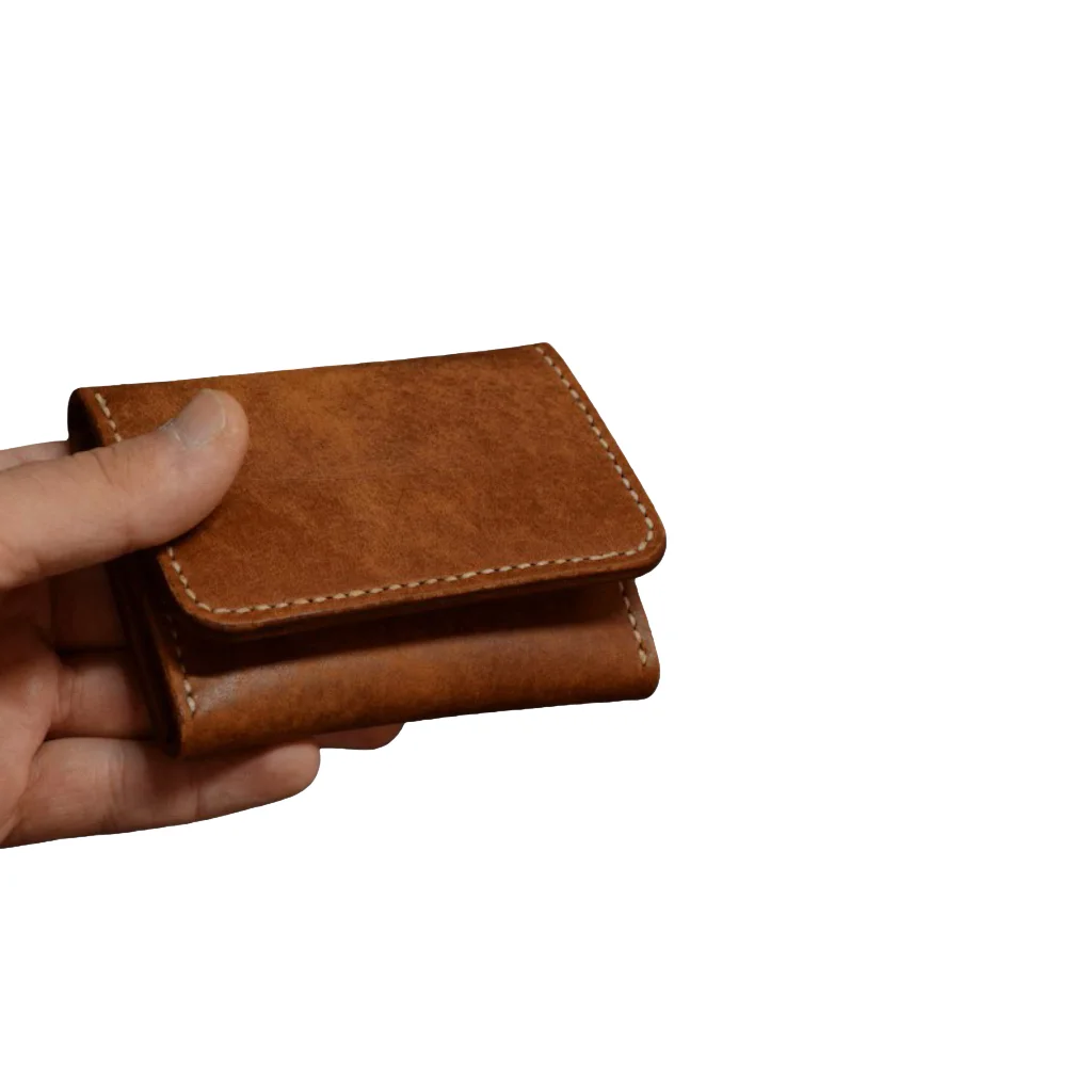 ZXT028 Die Cut Wooden Mold for Three-Fold Leather Wallet Pouch, Hand Template DIY Leather Processing Craft Tool