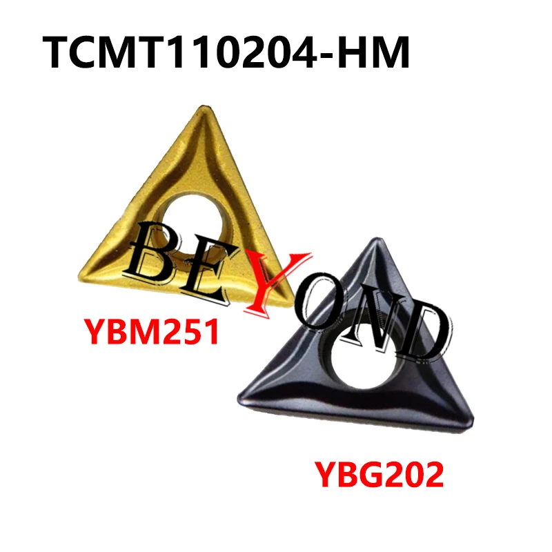 

TCMT110204-HM YBG202 YBM251 100% Original Carbide Inserts Processing Stainless Steel CNC Lathe Cutter TCMT 110204 Turning Tools