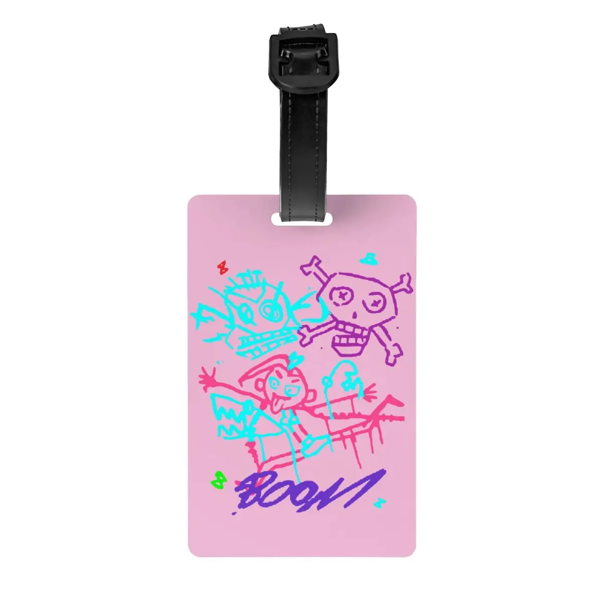 

Hot Anime Arcane Jinx Luggage Tags for Suitcases Funny Monkey Graffiti Baggage Tags Privacy Cover Name ID Card