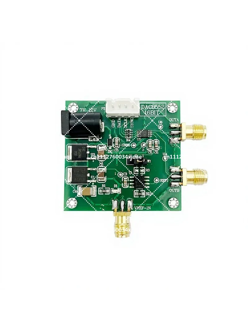 16 Bit Dual Output DAC Module I2C Digital to Analog Converter 0-5V Voltage Reference Board
