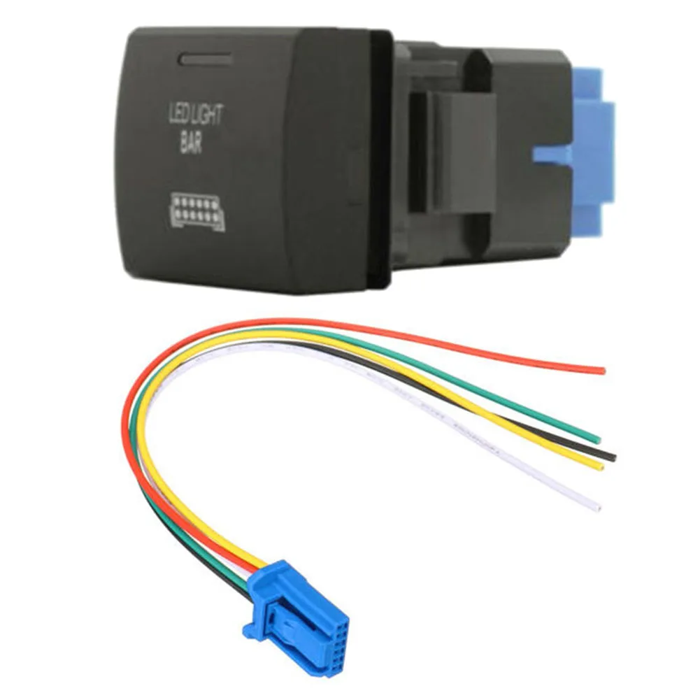 

Dashboard LED Switch LED Light Switch 3A Current LED Indicator Light Overload Protection Switch Overload Protection Switch