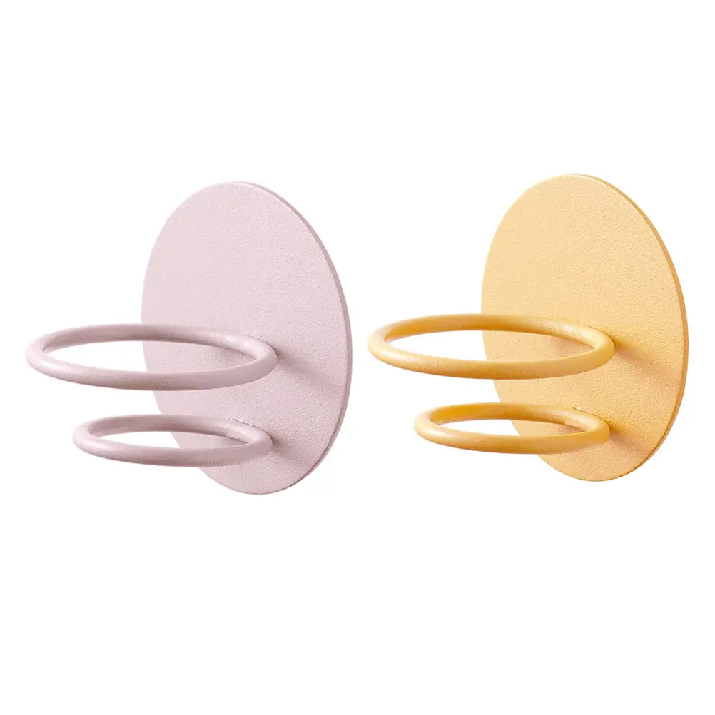 

2pcs Makeup Egg Wall Rack Carbon Steel Nail Free Wall-Mounted Sponge Egg Storage Hook For Home Bathroom Salon Hotel Use