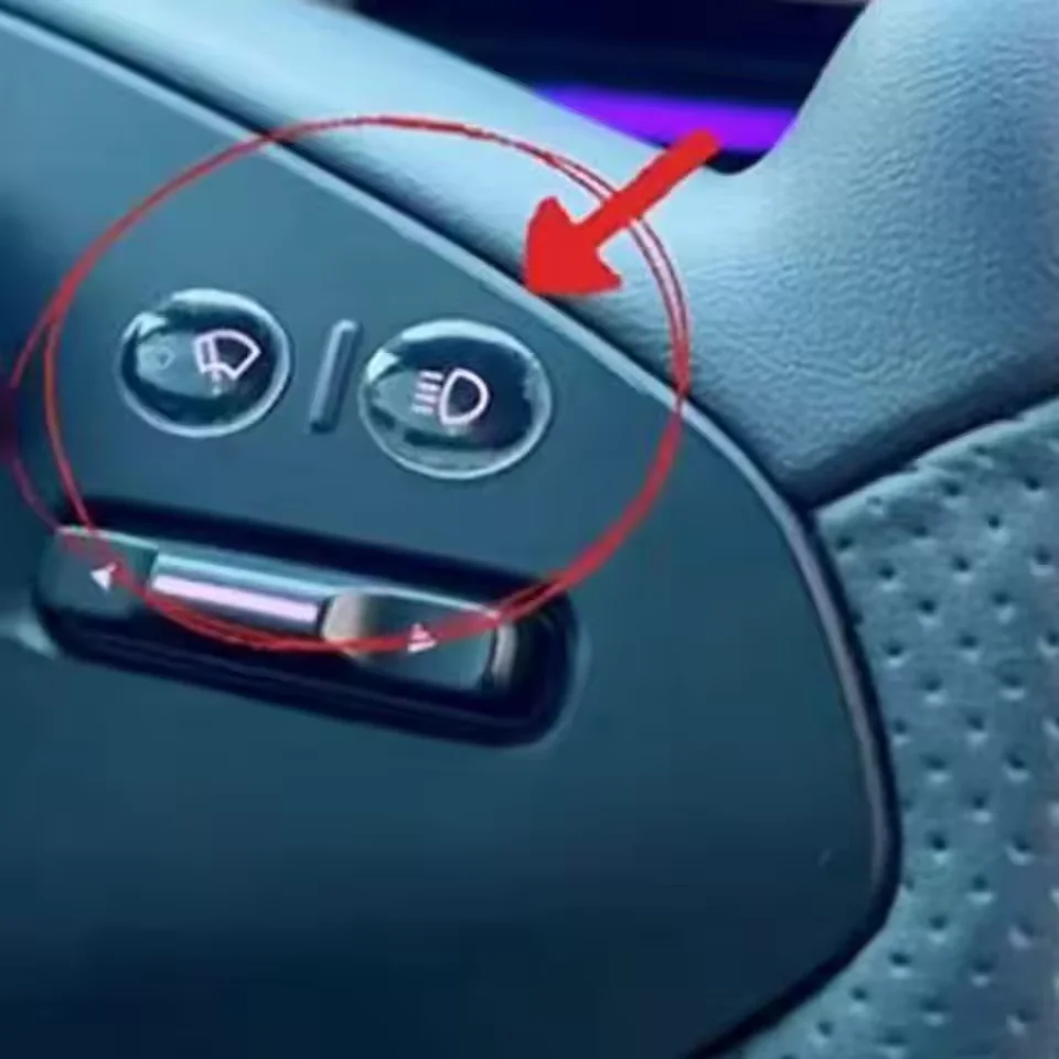 Car Steering Wheel Turn Signal Light Button Protection Stickers For Tesla Model Y/3 2025 Updated Interior Decoration Accessories