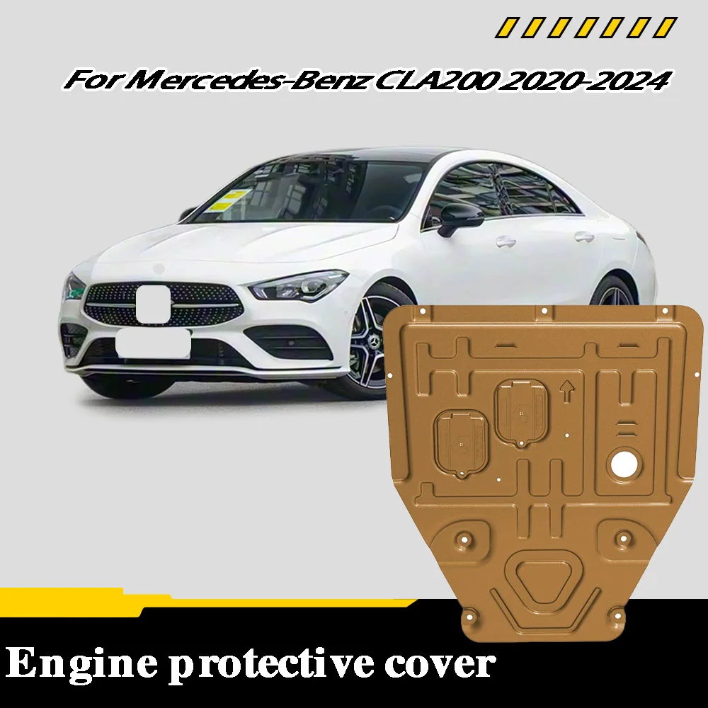 Car underbody protection plate For Mercedes-Benz CLA200 2020-2024 1.3T 2.0T engine undertray, underbody protection plate