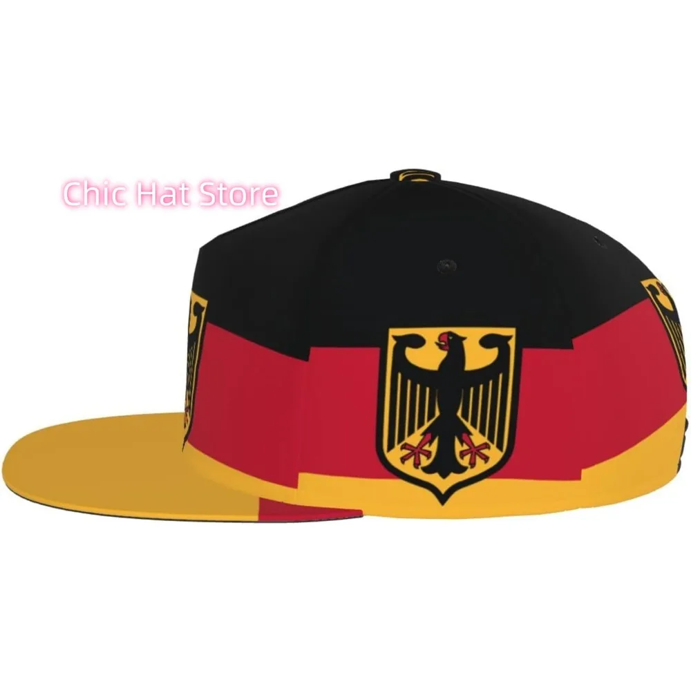 ألمانيا أزياء العلم قبعة بيسبول للرجال النساء للجنسين قابل للتعديل قبعات سائقي الشاحنات Snapback قبعة الشمس الوطنية شقة بيل حافة القبعات
