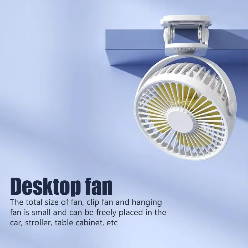 HOMEFISH Tragbarer Mini-Handventilator USB Leiser Elektrischer Tischventilator Hochwertiger Kleiner Luftkühler für Studentenwohnheime – Detail 2