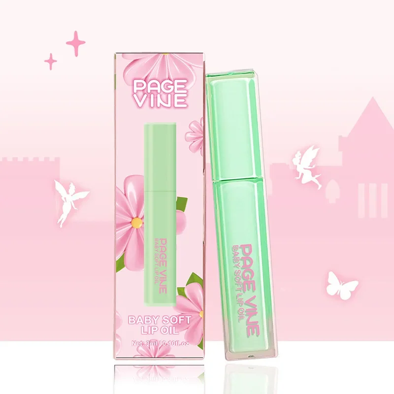 Page Vine Mirror Lip Glaze Pouty Lip Plumping Glossy Lips Jelly Lipstick Lip Lloss Moisturizing Longlasting Summer Lips Makeup