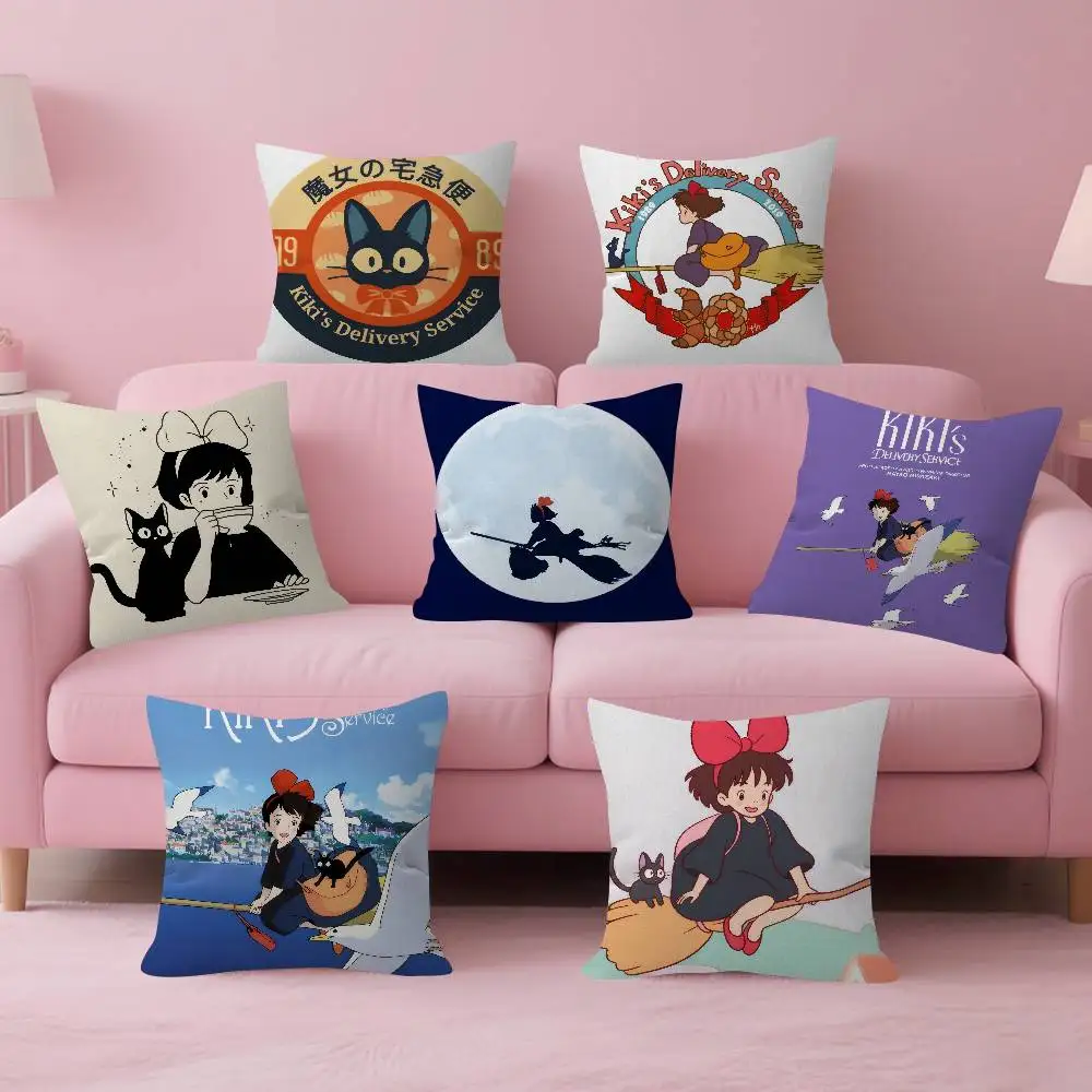 Funda de cojín con diseño de Maple de Anime K-KikiS D-Delivery Service, decoración de cosecha de otoño, decoración navideña
