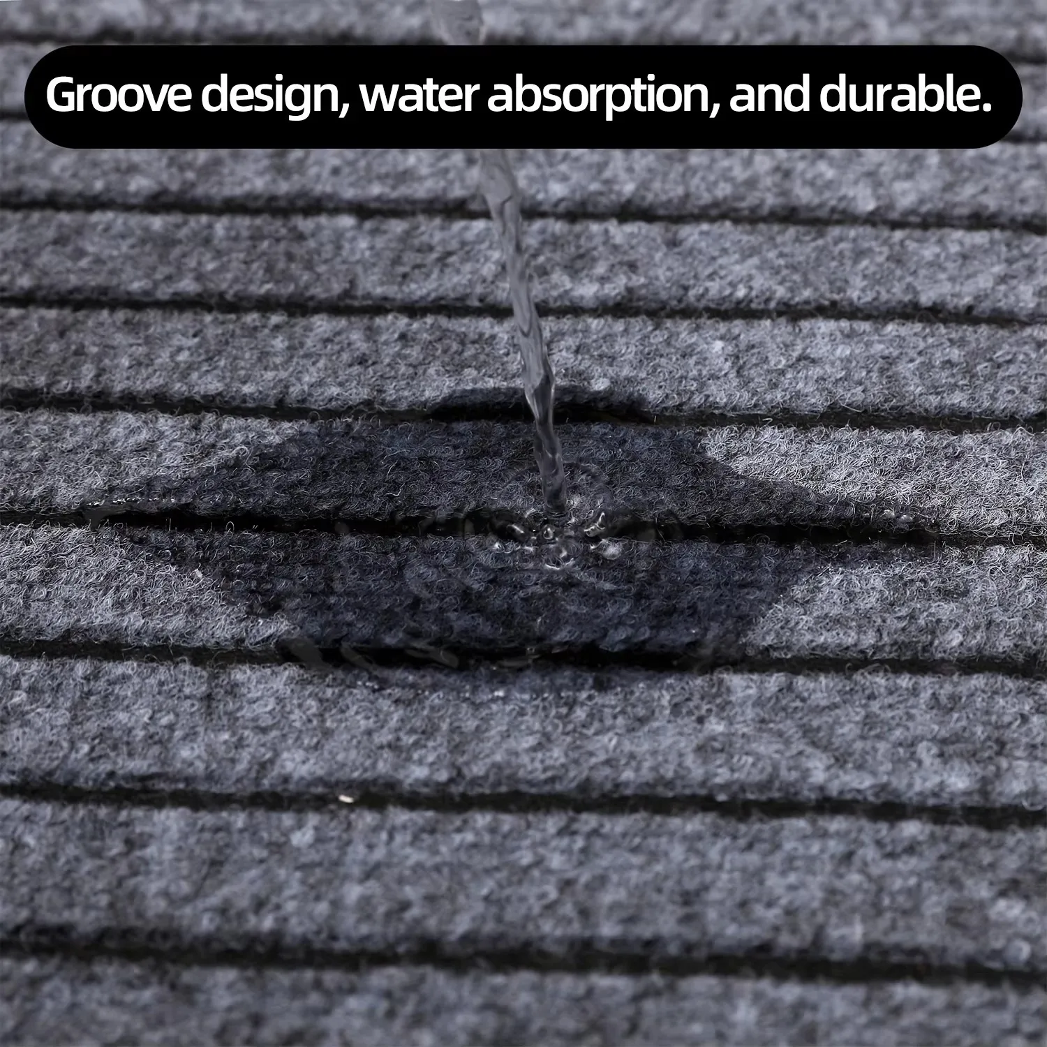 1pc Striped Rubber Bottom Corridor Carpet, Laundry Room Carpet, Anti Slip and Washable Outdoor Carpet, Kitchen Entrance Carpet R
