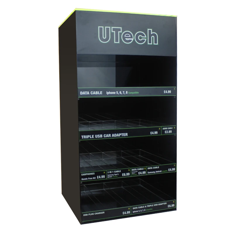custom.Durable Counter Acrylic Display Stand Retail Custom Display Rack