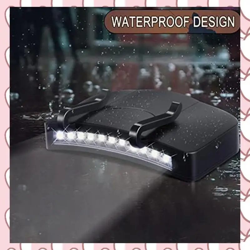 

HHTL Hat Light Clip Swivel Head Light Lamp Hands-Free Flashlight Suitable For Fishing Camping Hunting Running Hand Work,10PCS