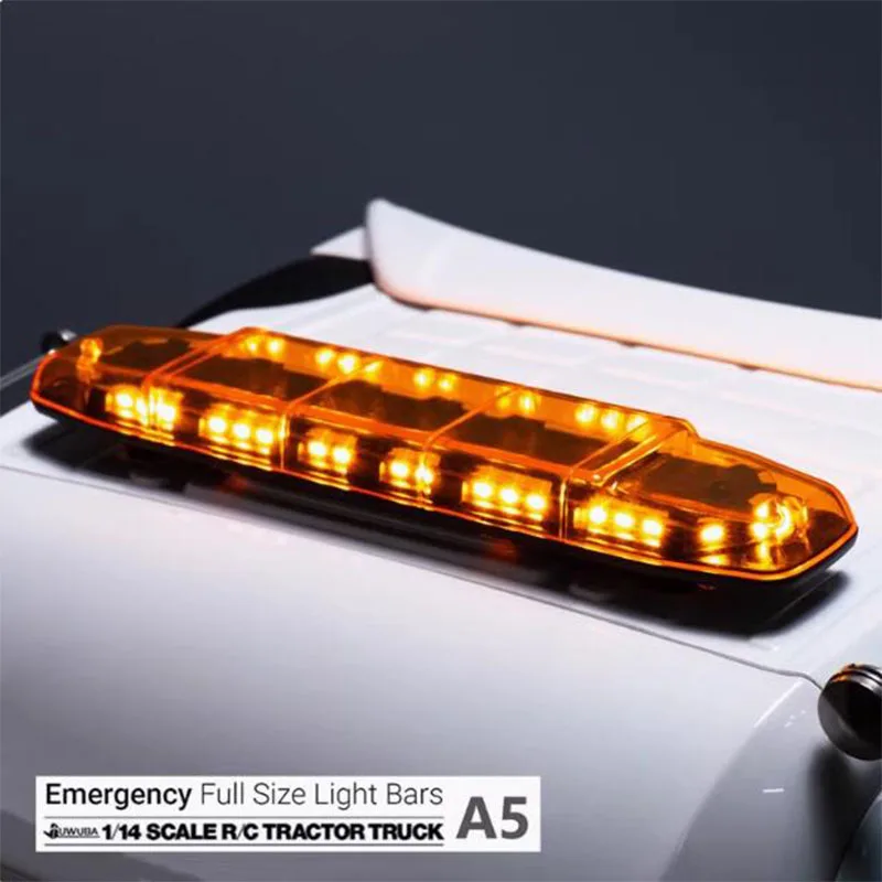 

RC LED Roof Fire Engineering Warning Light 5v Yellow For 1/14 Tamiya Rc Truck 770s Actros 3363 Fh16 Man Tgx Lesu Parts