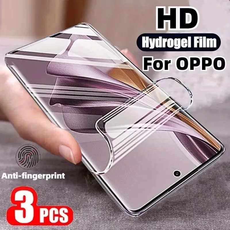 

Гидрогелевая пленка для OPPO A3 A5 A2 Pro A2x A3x Reno12 11 10 Pro 10 Proplus, 3 шт., защитная пленка для экрана