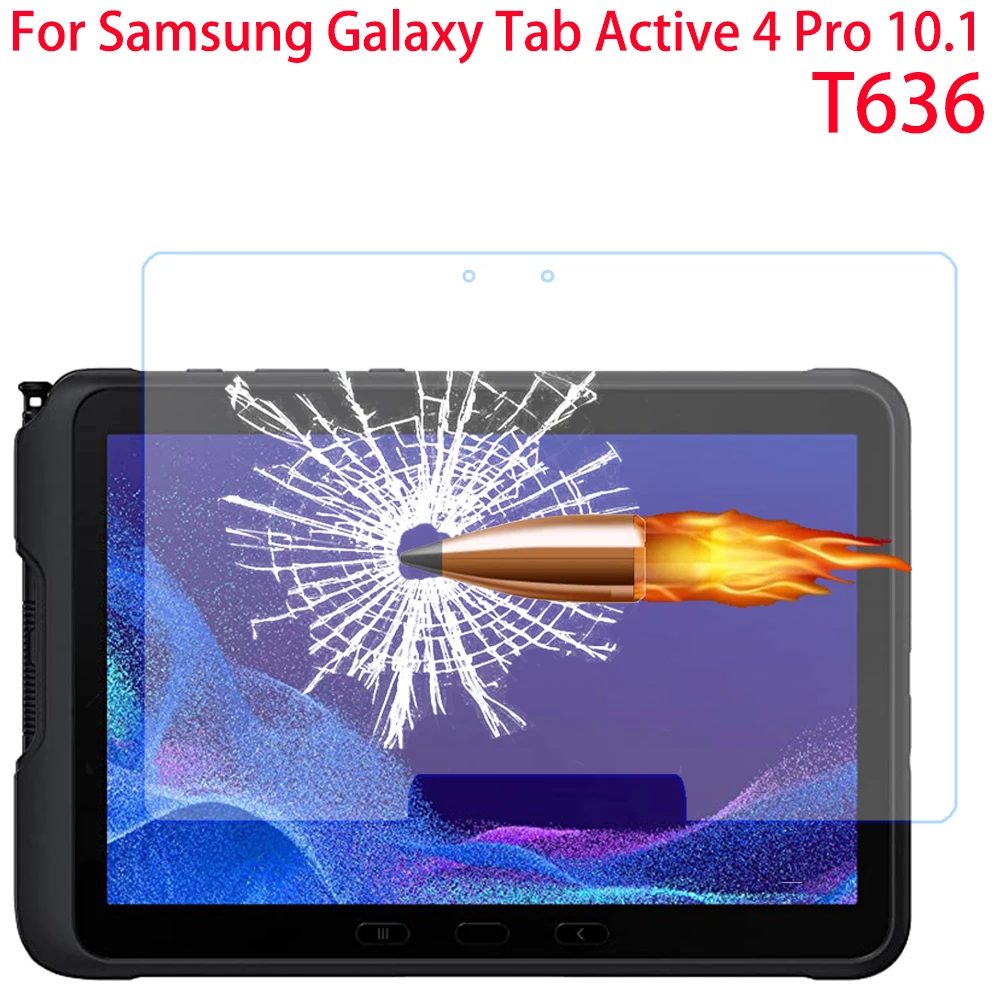 

9H Tempered Glass Screen Protector For Samsung Galaxy Tab Active 4 Pro 10.1 Inch T636 2022 Tablet Protective Film