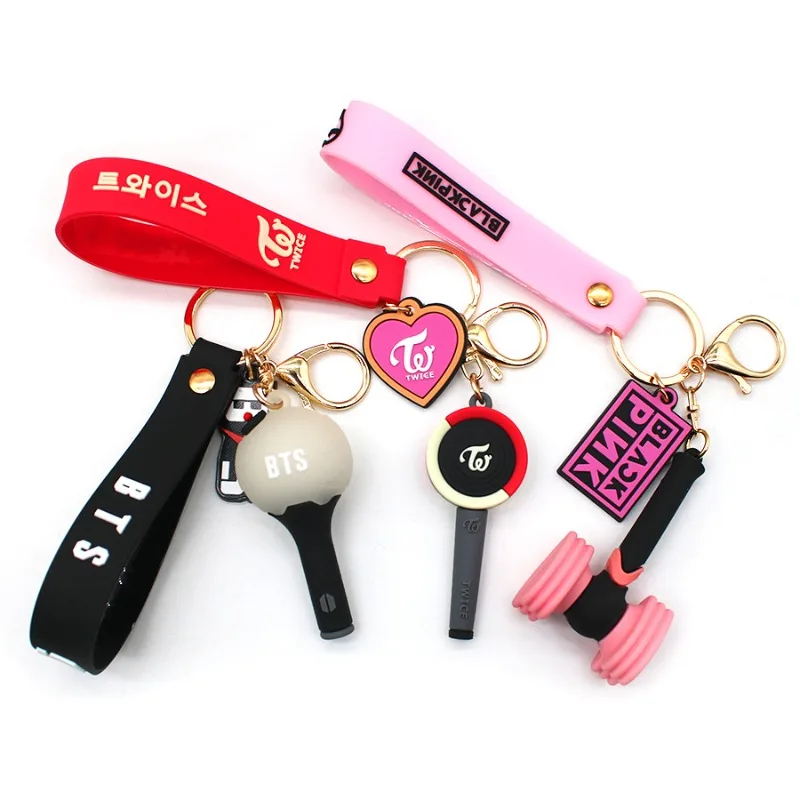 1pc Korean Stars Love Hammer Car Keychain Cut Rescue Stick Key Ring for Men Women Car Bag Pendant Keychain Accessories