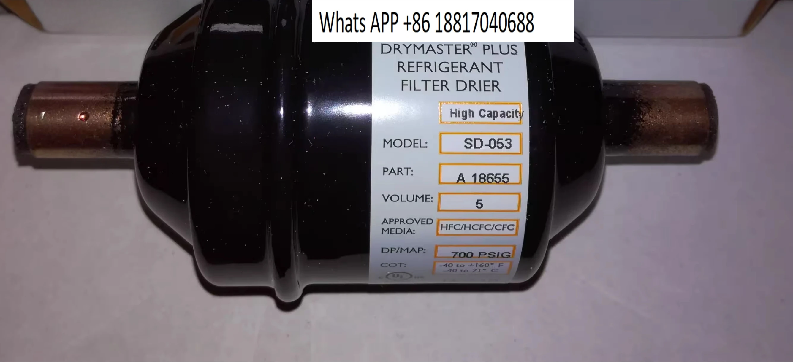 

Оригинальный сушильный фильтр SD-033/053/084/165 сварной R410 в наличии