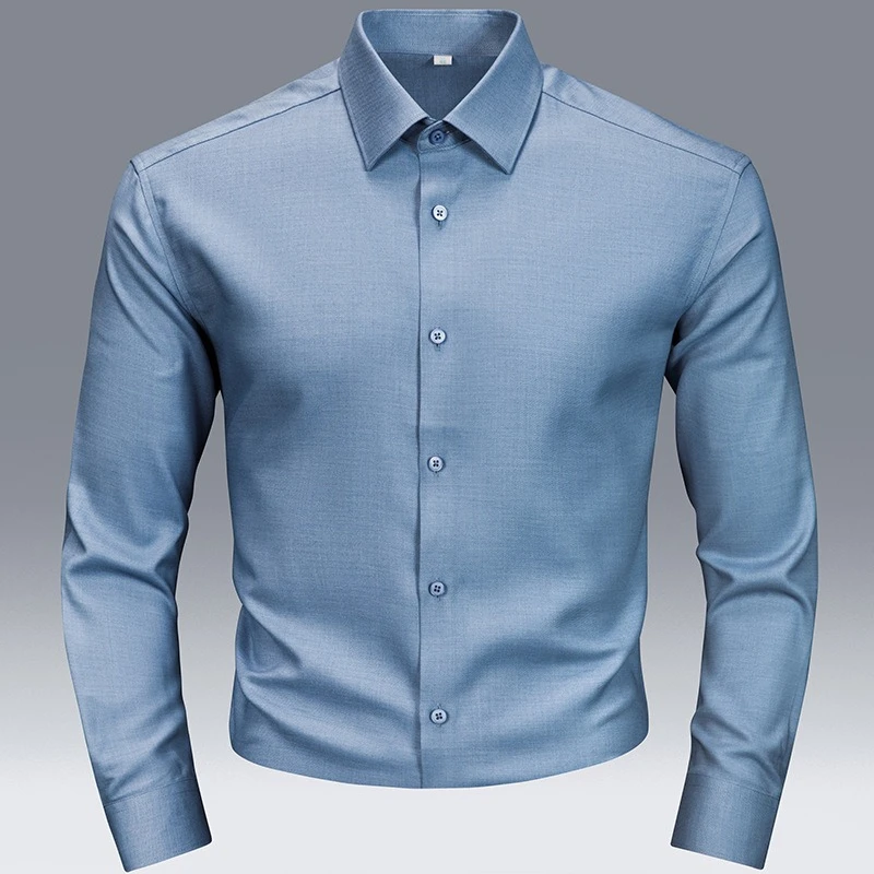 

10XL Modal Polyester wool Casual Long Sleeve Men's Shirt Work White Shirt for Men Long Sleeve Man Shirt Plus Size Big and Tall