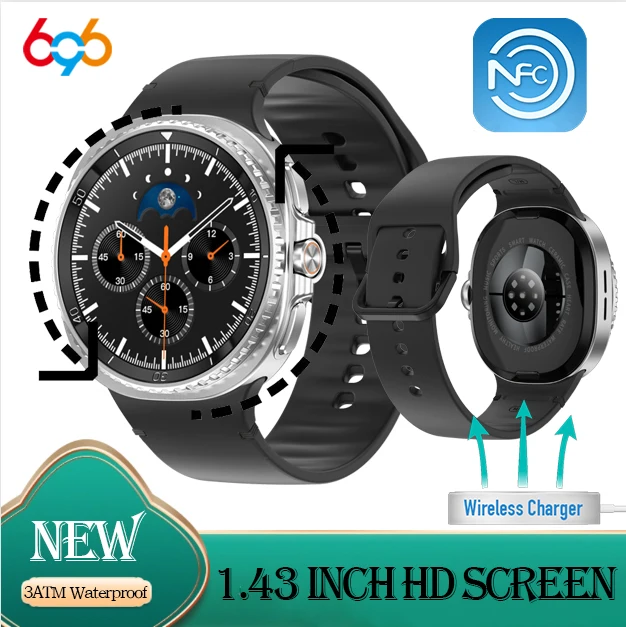 Weather Smart Watch Blue Tooth Call Watches Heart Rate Waterproof SmartWatch Voice Assistant NFC Sport Fitness Music Bracelet