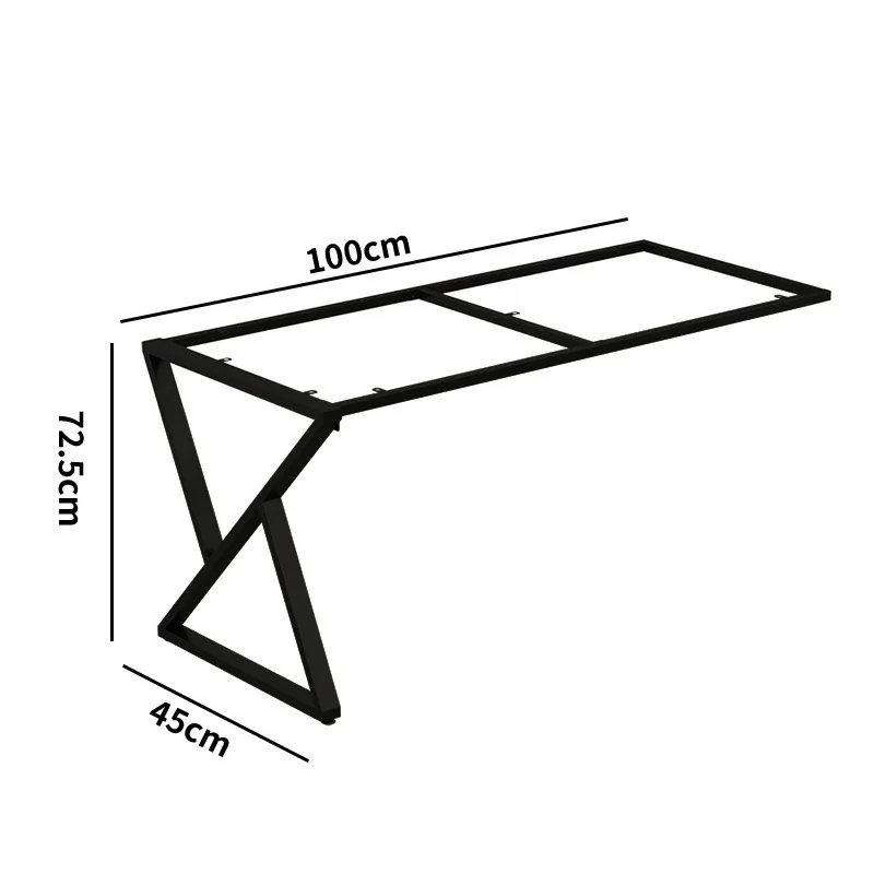 

Inverted triangular L-shaped table legs, bracket unilateral island, metal support foot rock slab bar