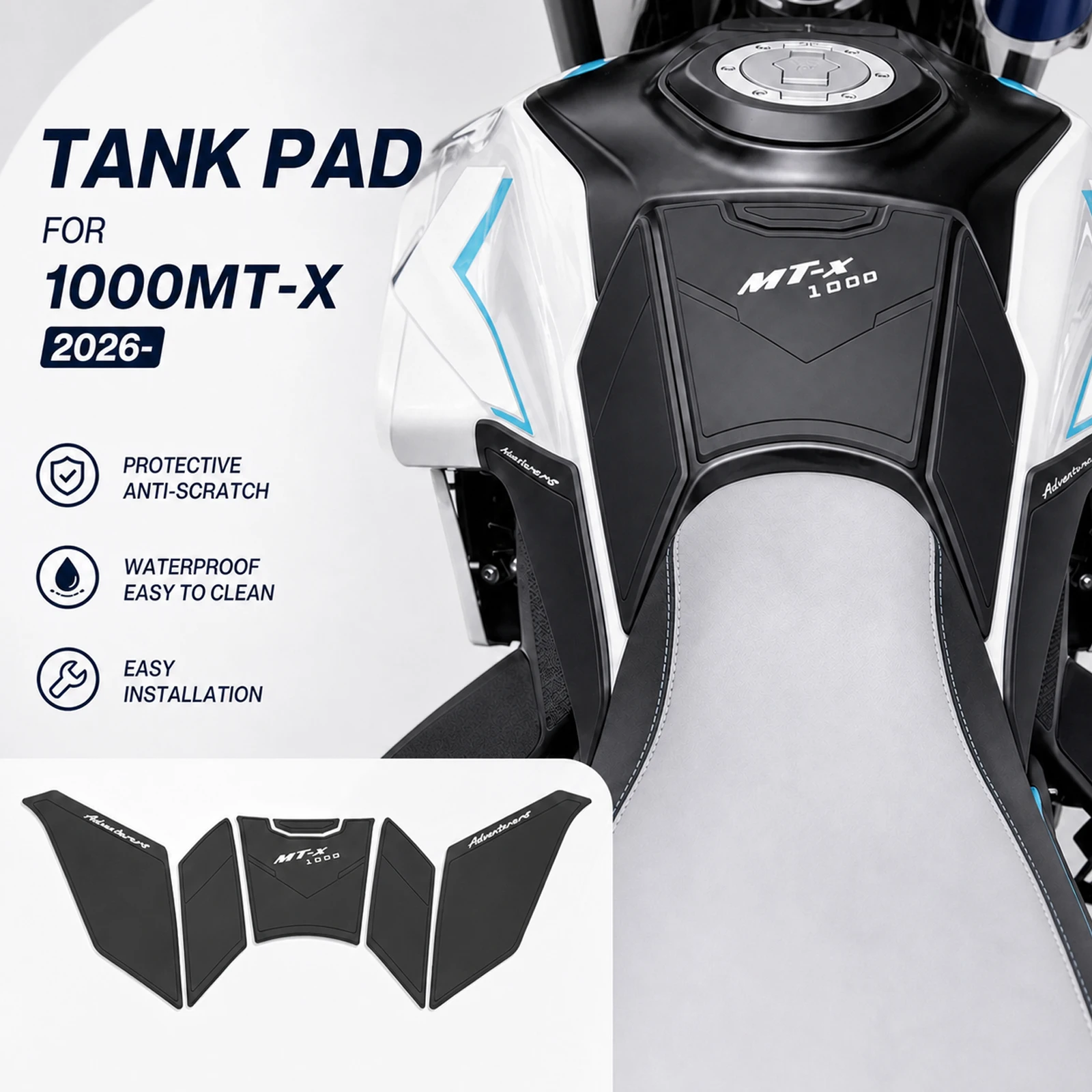 For CFMOTO CF MOTO 1000MT-X 1000 MTX MTX1000 2025 2026 Tank Pad Motorcycle Fuel Tank Pad Non-slip Side Fuel Tank Waterproof Pad