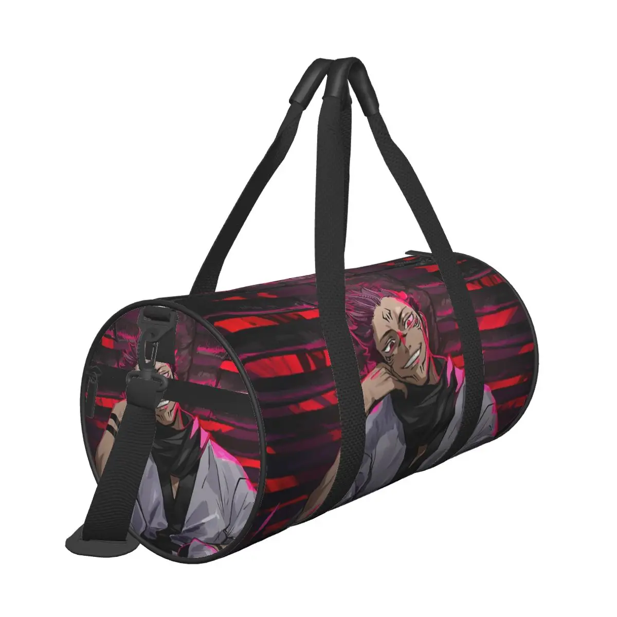 Satoru Gojo Sport Bags Japanese Mange with Shoes Gym Bag Outdoor Male Female Custom Handbag Travel Retro Fitness Bag