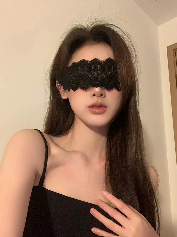 Lolita Lace Eye Mask Sexy Lady Hollow Lace Masquerade Face Mask Cosplay Prom Party puntelli Christmas Nightclub Fancy Dress Costume