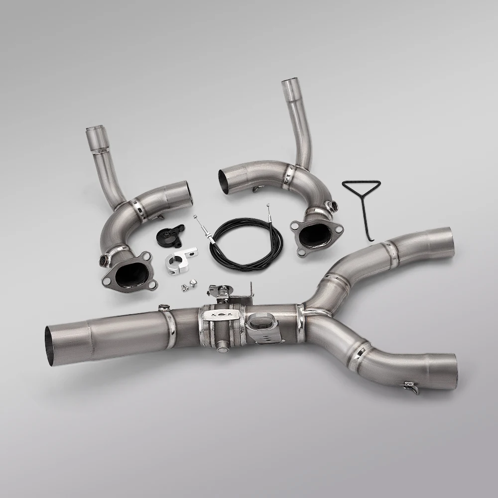 

Титановый выхлопной коллектор мотоцикла для коллектора R1300GS 1300GS с электрическим управляемым клапаном, оригинальный глушитель