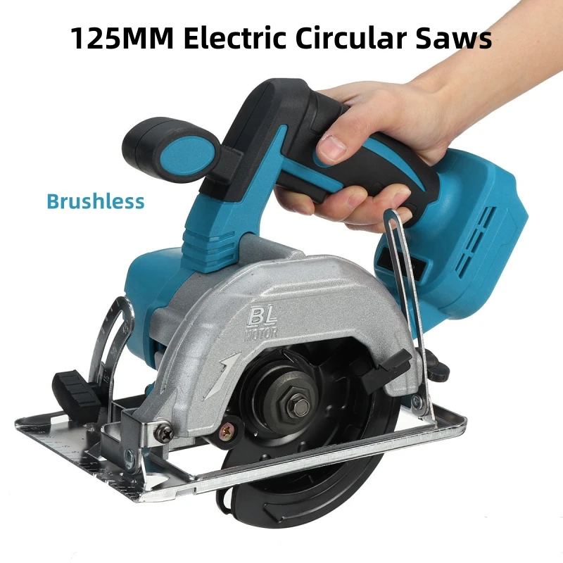 

NextChun 5 Inch 125mm Brushless Cordless Electric Circular Saw 0° to 45° Adjustable Wood Cuttiing Machine For Makita 18V Battery