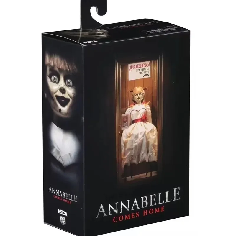 Neca The Conjuring Universe Annabelle Comes Home Horror Movie Series Annabelle Doll Real Clothes Movable Model Halloween Gifts