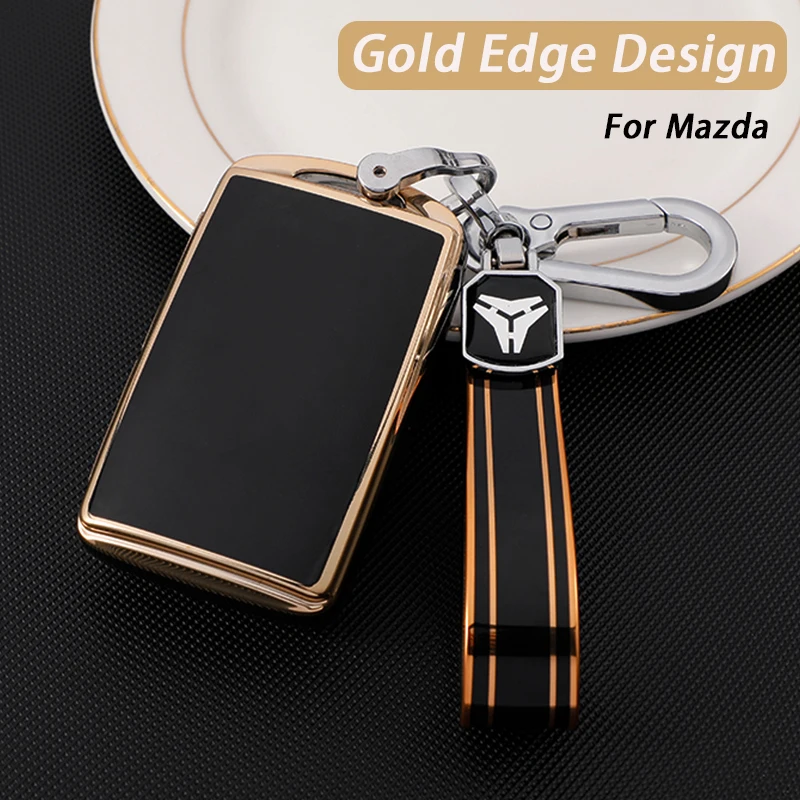 New TPU Car Remote Key Cover Case Shell Fob for Mazda 3 Alexa CX4 CX5 CX-5 CX8 CX-30 CX30 2019 2020 Protector Accessories