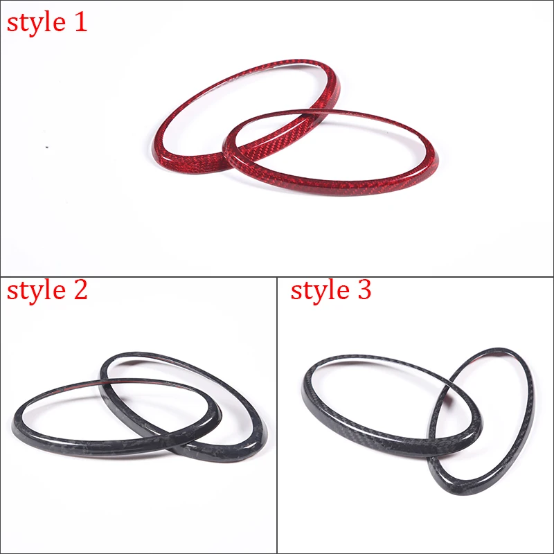 For Subaru BRZ 2022 Real Carbon Fiber Car Styling Front And Rear Car Logo Decorative Ring Stickers Auto Exterior Parts