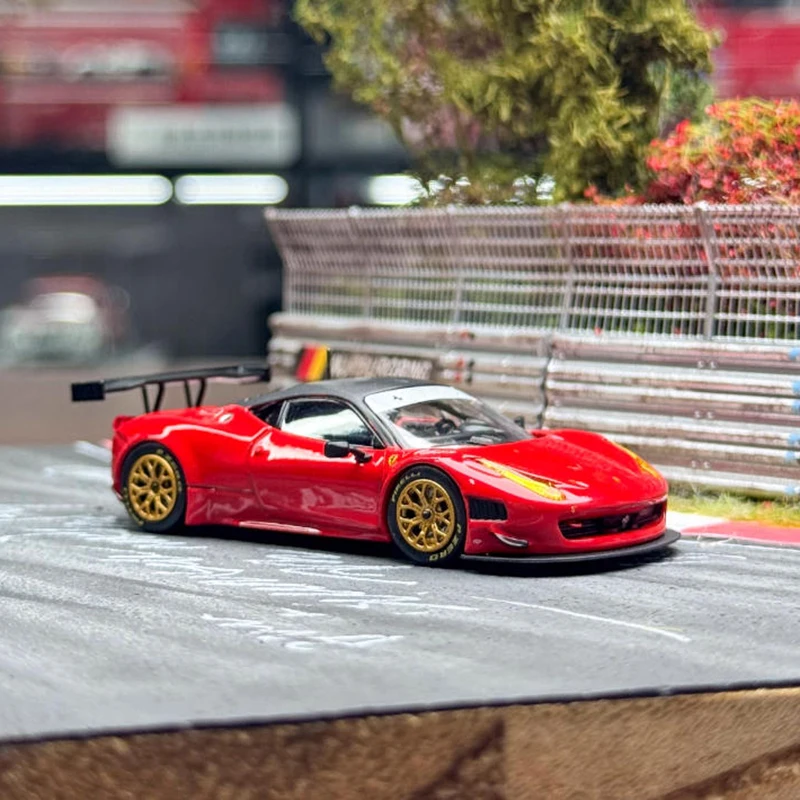 TW Tarmac Works Schaal 1:64 458 Italia GT3 Legering Model Auto Statische Collectie Versierd Vakantie Geschenken Speelgoed