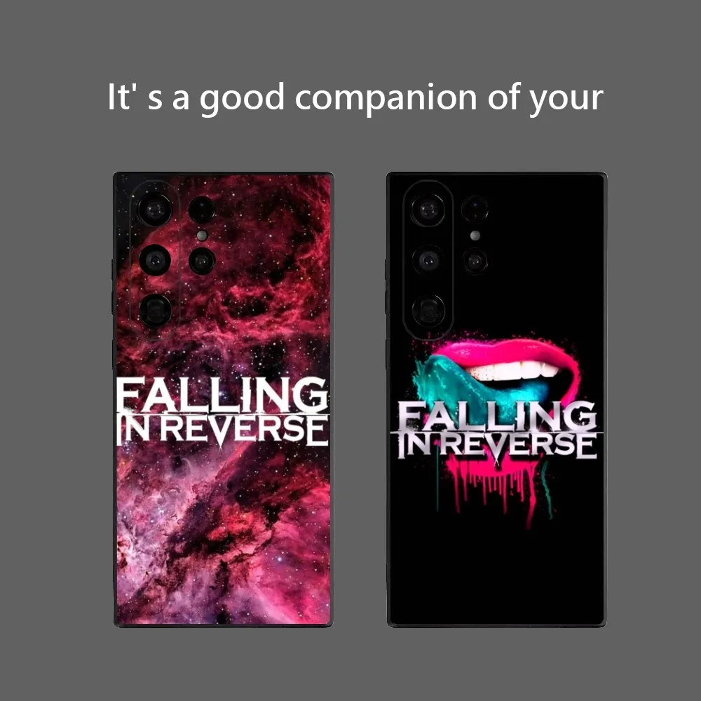 F-Falling In Reverse Phone Case Band For Samsung Galaxy S25 Ultra S22 S23 S24 Ultra S21 S20 5G Protective Soft Silicone TPU Fu