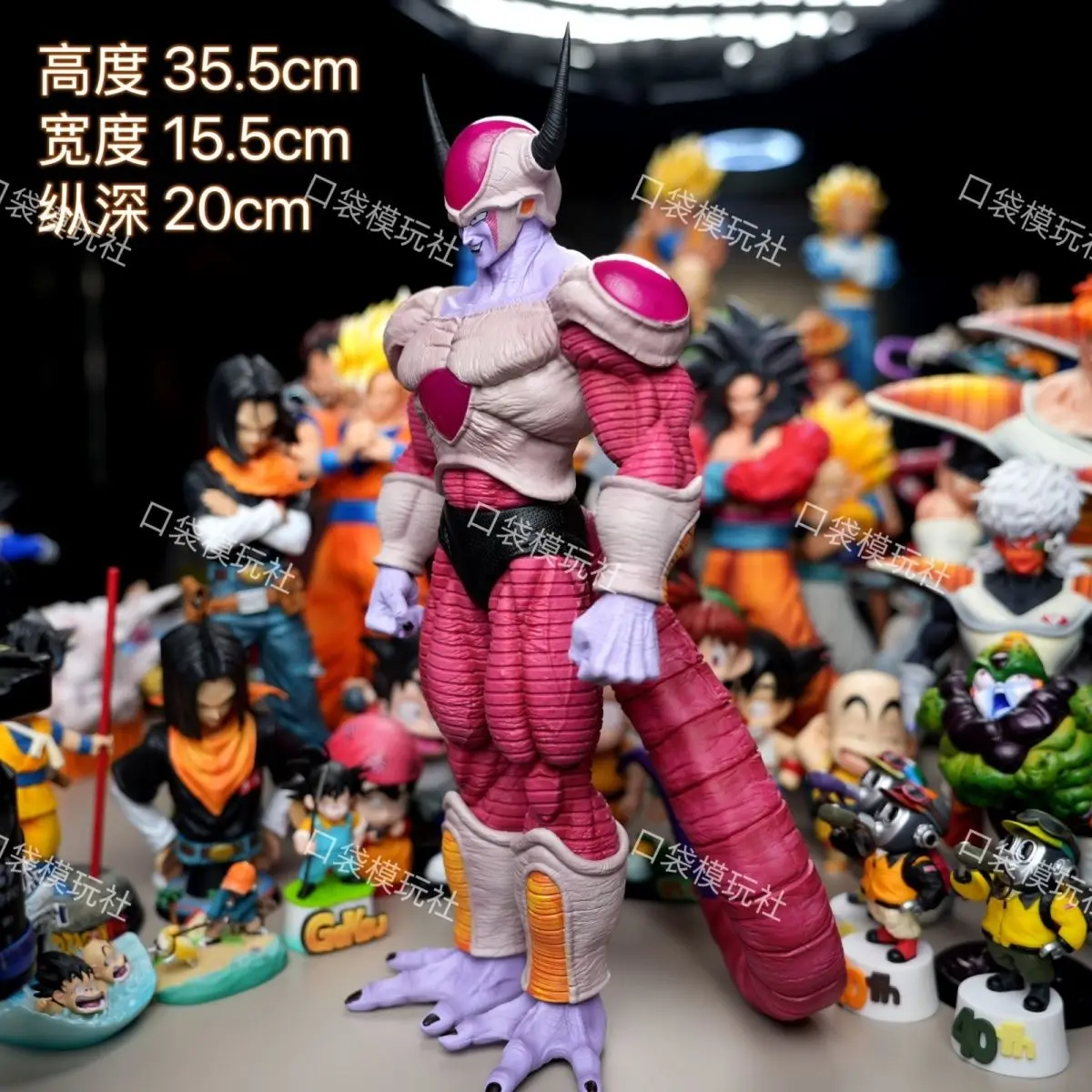 Dragon ball figura frieza figuras forma segunda plataforma frieza estatueta estátua modelo boneca coleção mesa decoração brinquedo presente de aniversário