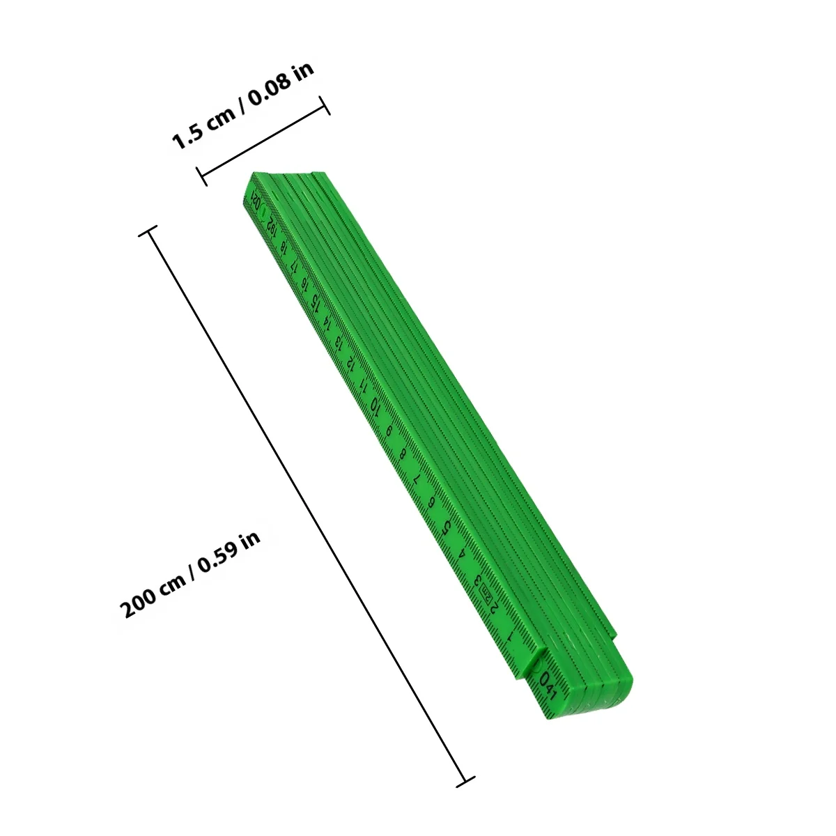 1Pcs Foldable Measuring Ruler 30Cm Smooth Hinge Double-Sided Calibration for Professional Use Folding Ruler Measuring Tool