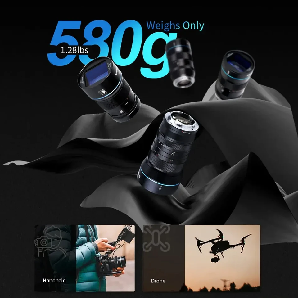 Sirui APS-C 50 مللي متر F1.8 غير متبلور 1.33X Cine عدسة واسعة الشاشة دليل التركيز رئيس عدسة لسوني E فوجي FX كانون RF M43 و L #5