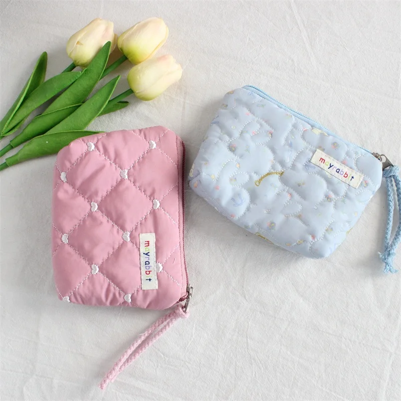 حقيبة تخزين حلوة ولطيفة، محفظة عملات معدنية محمولة، حقيبة معرف، أحمر شفاه وحقيبة مكياج، حقيبة نسائية شهرية وحقيبة غسيل #5