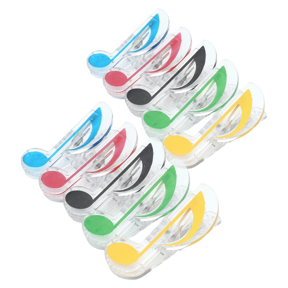 

10 Pcs Fold Note Clip Office Clips Themed Abs Clothespin Computer Monitor Memo Board