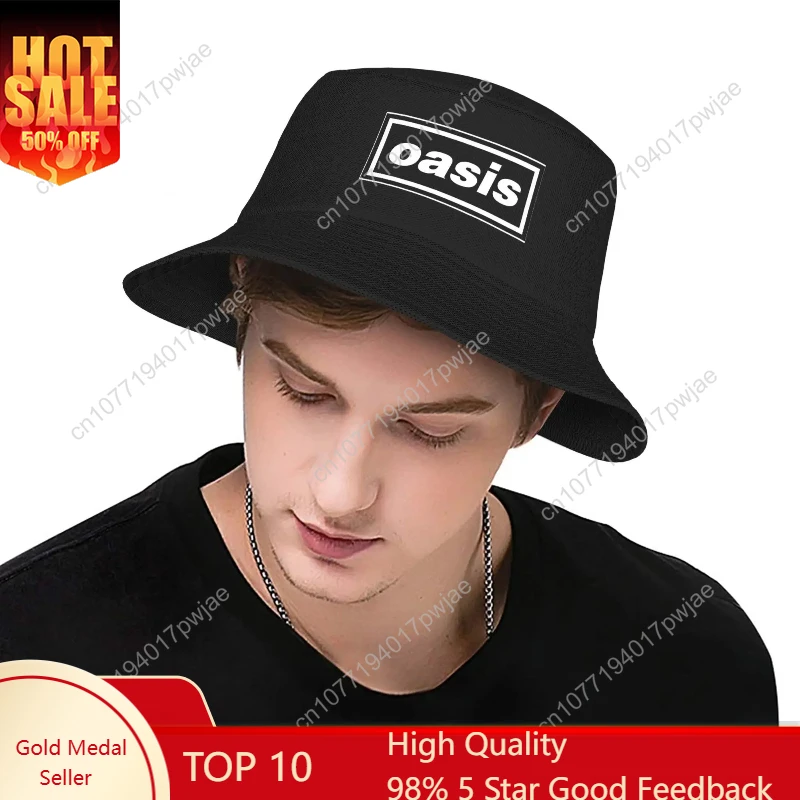 Groothandel Unisex Emmer Hoed O-Oasis Amerikaanse Heavy Metal Hete Zomer Hoofddeksels Opvouwbare Outdoor Vissen Cap Bob Hoeden Geschenken Idee