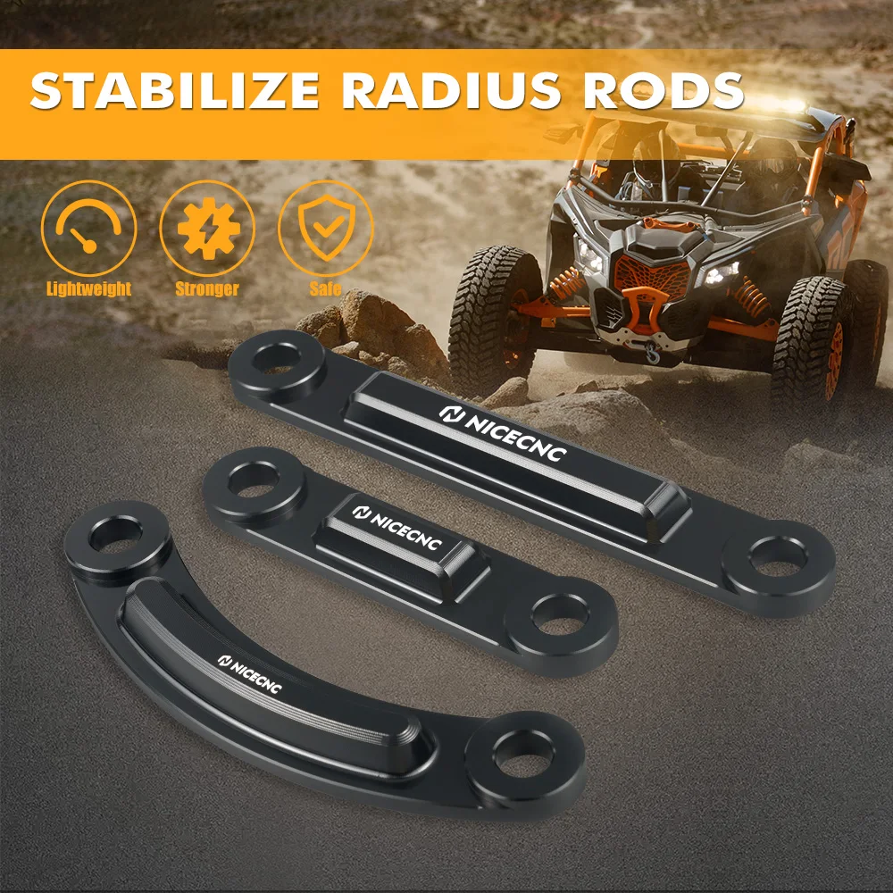 UTV X3 Aluminum Radius Rod Dog Bones Bracket Mount For Can-Am Maverick X3 Max R 4x4 XDS XMR XRC XRS Turbo DPS